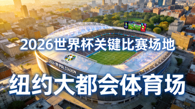 2026世界杯纽约大都会体育场鸟瞰图，将举办多场关键比赛
